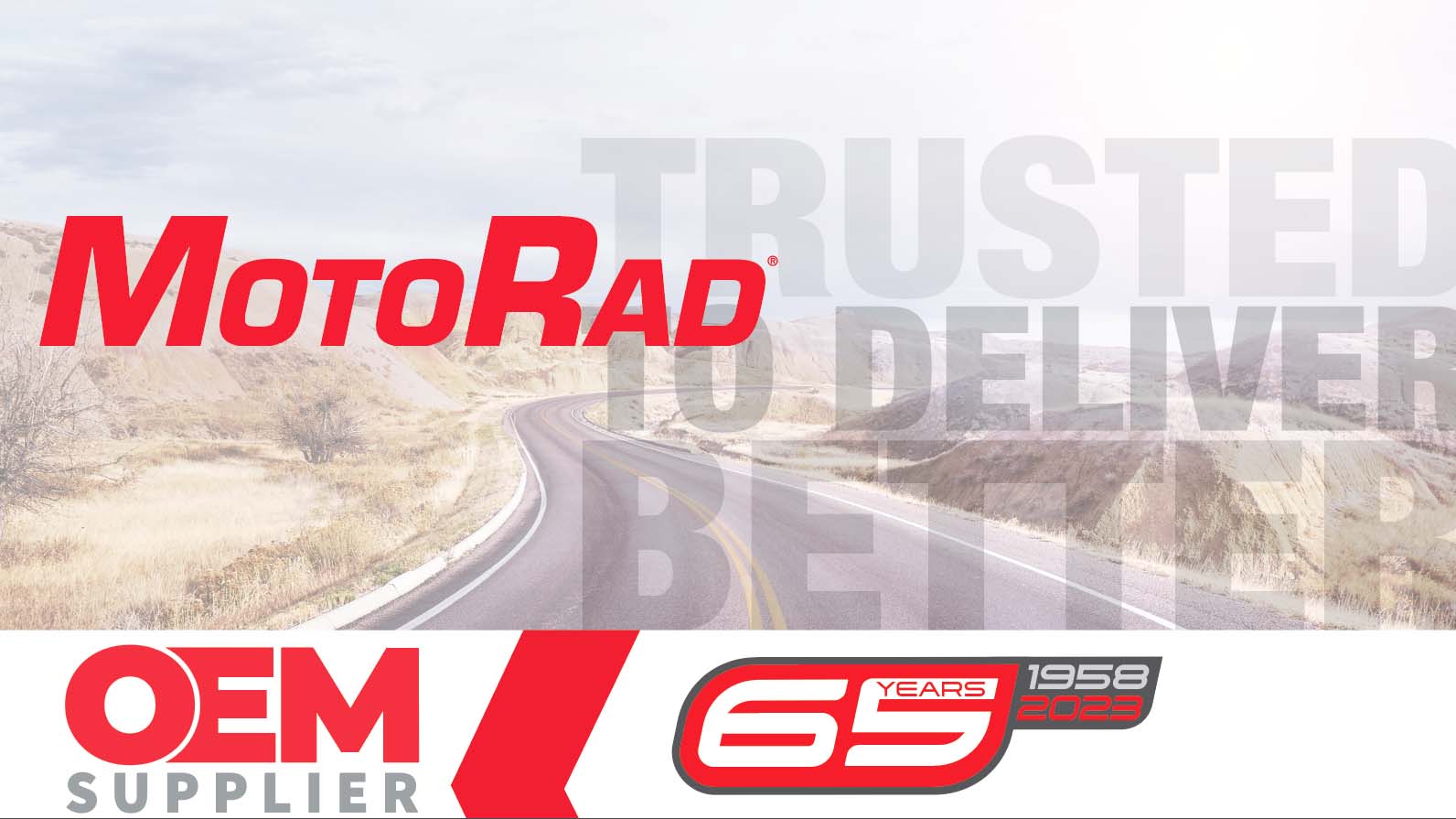 MotoRad celebrates 65 years of quality service to the automotive industry.