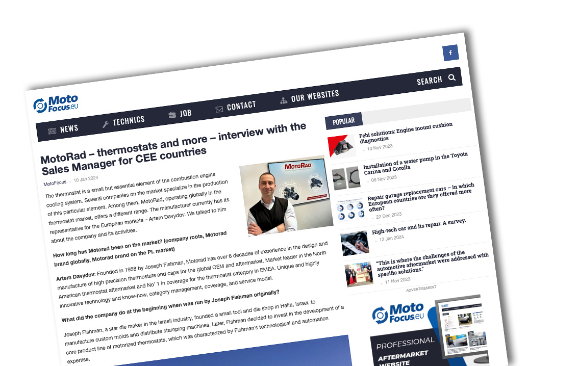 We Discuss with MotoFocus.eu the MotoRad Business in the European Marketplace.